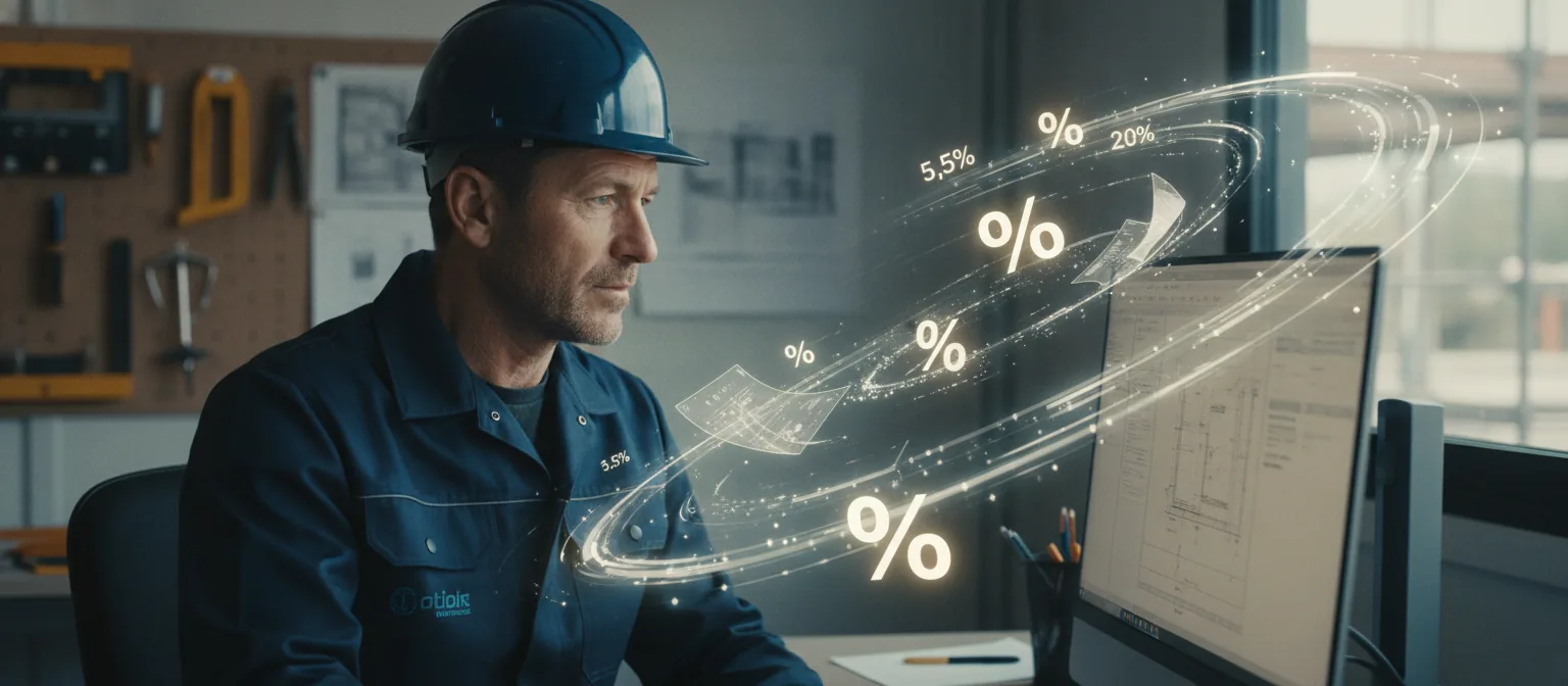TVA Bâtiment 2026 : Taux à Appliquer (5,5%, 10%, 20%)